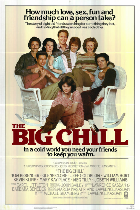 the big chill 1983 one sheet poster folded